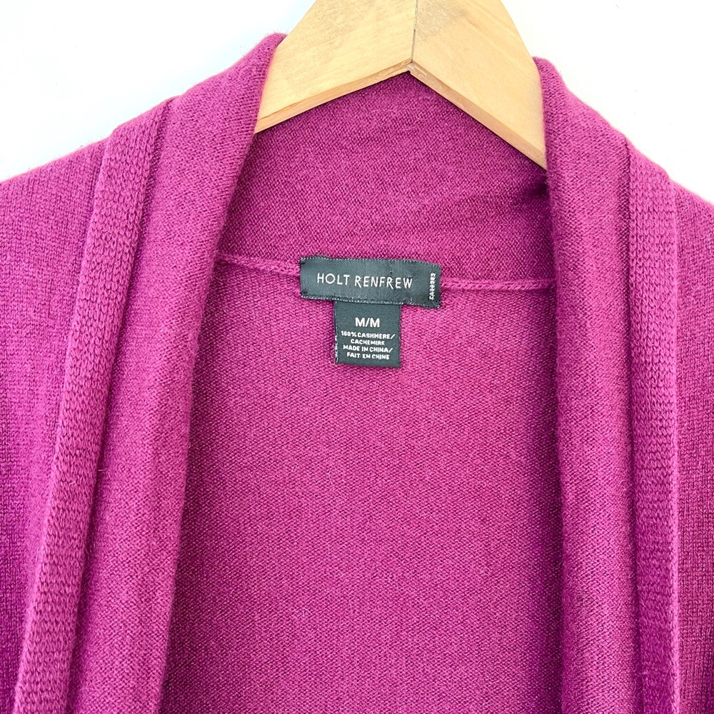 Holt Renfrew ๐ฏ Cashmere Tank & Open Shawl Collar Cardigan Set - Picture 8 of 10